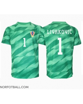 Billige Fotballdrakt Kroatia Dominik Livakovic #1 Keeper Replika Bortedrakt EM 2024 Kortermet